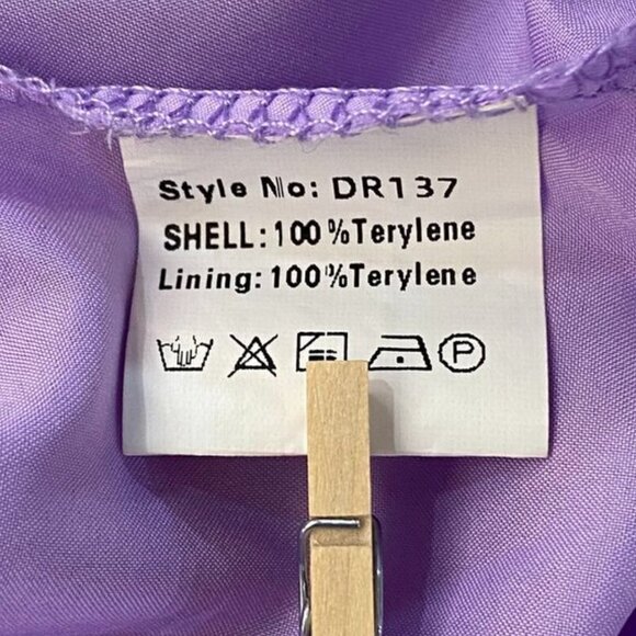 NEW XLURA Lavender Puff Sleeve Smocked Mini Dress Square Neck L - Picture 9 of 15